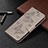 Leather Case Stands Butterfly Flip Cover Holder B13F for Samsung Galaxy S21 Plus 5G Gray