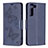 Leather Case Stands Butterfly Flip Cover Holder B13F for Samsung Galaxy S23 5G