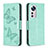 Leather Case Stands Butterfly Flip Cover Holder B13F for Xiaomi Mi 12 Pro 5G