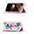 Leather Case Stands Butterfly Flip Cover Holder for Apple iPhone 15 Pink