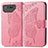 Leather Case Stands Butterfly Flip Cover Holder for Asus ROG Phone 7 Ultimate Hot Pink