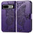 Leather Case Stands Butterfly Flip Cover Holder for Google Pixel 7a 5G Purple