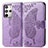 Leather Case Stands Butterfly Flip Cover Holder for HTC U23 5G Clove Purple