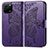 Leather Case Stands Butterfly Flip Cover Holder for Huawei Enjoy 50z Purple