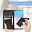 Leather Case Stands Butterfly Flip Cover Holder for Huawei Honor 50 Lite