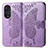 Leather Case Stands Butterfly Flip Cover Holder for Huawei Honor 50 Pro 5G Clove Purple