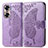 Leather Case Stands Butterfly Flip Cover Holder for Huawei Honor 60 Pro 5G Clove Purple