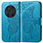 Leather Case Stands Butterfly Flip Cover Holder for Huawei Honor Magic3 5G Blue