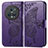 Leather Case Stands Butterfly Flip Cover Holder for Huawei Honor Magic5 Pro 5G Purple