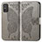 Leather Case Stands Butterfly Flip Cover Holder for Huawei Honor X10 Max 5G Gray