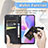 Leather Case Stands Butterfly Flip Cover Holder for Huawei Honor X30i