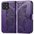 Leather Case Stands Butterfly Flip Cover Holder for Huawei Honor X30i Purple