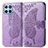 Leather Case Stands Butterfly Flip Cover Holder for Huawei Honor X6 5G Clove Purple