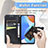 Leather Case Stands Butterfly Flip Cover Holder for Huawei Honor X7