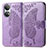 Leather Case Stands Butterfly Flip Cover Holder for Huawei Honor X7 Clove Purple