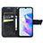 Leather Case Stands Butterfly Flip Cover Holder for Huawei Honor X7a