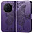 Leather Case Stands Butterfly Flip Cover Holder for Huawei Mate 50E Purple