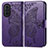 Leather Case Stands Butterfly Flip Cover Holder for Huawei Nova 10 Purple