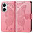 Leather Case Stands Butterfly Flip Cover Holder for Huawei Nova 10 SE Hot Pink