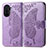 Leather Case Stands Butterfly Flip Cover Holder for Huawei Nova Y70 Plus Clove Purple