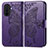 Leather Case Stands Butterfly Flip Cover Holder for Huawei Nova Y70 Plus Purple