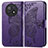 Leather Case Stands Butterfly Flip Cover Holder for Huawei Nova Y91 Purple