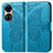 Leather Case Stands Butterfly Flip Cover Holder for Huawei P50 Blue