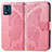 Leather Case Stands Butterfly Flip Cover Holder for Motorola Moto E13 Hot Pink