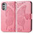 Leather Case Stands Butterfly Flip Cover Holder for Motorola Moto E32