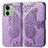 Leather Case Stands Butterfly Flip Cover Holder for Motorola Moto Edge (2023) 5G Clove Purple