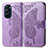 Leather Case Stands Butterfly Flip Cover Holder for Motorola Moto Edge 30 Pro 5G Clove Purple