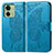 Leather Case Stands Butterfly Flip Cover Holder for Motorola Moto Edge 40 5G Blue