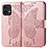 Leather Case Stands Butterfly Flip Cover Holder for Motorola Moto Edge Plus (2023) 5G Rose Gold