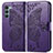 Leather Case Stands Butterfly Flip Cover Holder for Motorola Moto Edge S30 5G Purple