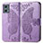 Leather Case Stands Butterfly Flip Cover Holder for Motorola Moto G 5G (2023) Clove Purple