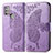 Leather Case Stands Butterfly Flip Cover Holder for Motorola Moto G10 Power Clove Purple
