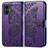 Leather Case Stands Butterfly Flip Cover Holder for Motorola Moto G14 Purple