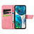 Leather Case Stands Butterfly Flip Cover Holder for Motorola Moto G52j 5G