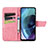 Leather Case Stands Butterfly Flip Cover Holder for Motorola Moto G71 5G