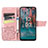 Leather Case Stands Butterfly Flip Cover Holder for Nokia C12