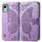 Leather Case Stands Butterfly Flip Cover Holder for Nokia C12 Clove Purple