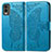 Leather Case Stands Butterfly Flip Cover Holder for Nokia C210 Blue