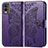 Leather Case Stands Butterfly Flip Cover Holder for Nokia C210 Purple