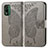 Leather Case Stands Butterfly Flip Cover Holder for Nokia XR21 Gray