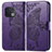 Leather Case Stands Butterfly Flip Cover Holder for OnePlus 10 Pro 5G Purple