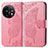 Leather Case Stands Butterfly Flip Cover Holder for OnePlus 11 5G Hot Pink