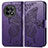 Leather Case Stands Butterfly Flip Cover Holder for OnePlus 11R 5G Purple