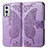 Leather Case Stands Butterfly Flip Cover Holder for OnePlus 9 5G Clove Purple