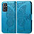 Leather Case Stands Butterfly Flip Cover Holder for OnePlus 9 Pro 5G Blue