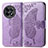 Leather Case Stands Butterfly Flip Cover Holder for OnePlus Ace 2 5G Clove Purple
